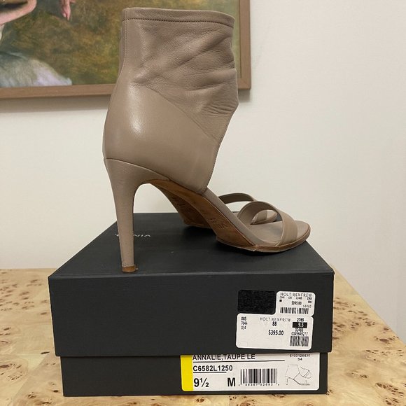 Vince Taupe Open-Toe Heels - Picture 4 of 4